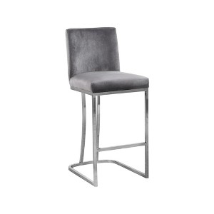 Meridian Furniture,Heidi Velvet Stool - 1 of 4