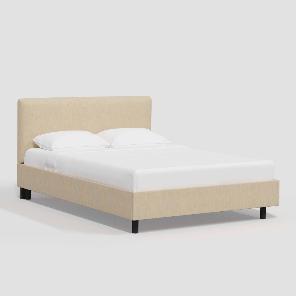 Photos - Wardrobe Queen Olivia Platform Bed in Linen Cream - Threshold™