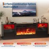 Fireplace TV Stand with 3-Sided Glass & Adjustable Flame, Electric Fireplace Modern Entertainment Center Console Table Cabniet,for TVs up to 65 - 3 of 4