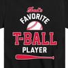 Boys' - Instant Message - Dad's Favorite T-Ball Player Short Sleeve Graphic T-Shirt - 2 of 4