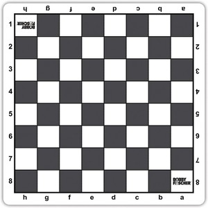 Bobby Fischer Tournament Roll Up Travel Chess Board - 20 inches - Mousepad Style - 1 of 3