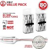 Stock Your Home Silver 4-Inch Plastic Mini Disposable Appetizer Fork (80-Count) - 3 of 4