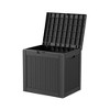 Kumasinova 31.2 Gal Outdoor Deck Box Rattan Patterned Design,Sturdy PP Resin Storage Box,All Weather Use,UV Protected&Waterproof,KD Design - 2 of 4