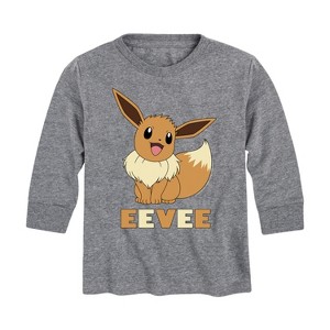 Boys' - Pokémon - Happy Eevee Long Sleeve Graphic T-Shirt - 1 of 4