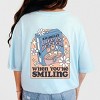 S.W.Smiley Life Is Better Cereal - Women's Garment Dyed Graphic T-Shirt - 3 of 4
