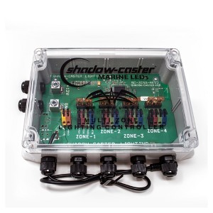 Wet Sounds/Shadow Caster Multi-Zone Black Box RGB lighting distribution case - 1 of 2