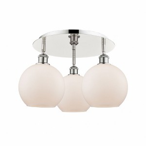 Athens - 3 Light Flush Mount In Industrial Style-10.5 Inches Tall and 19.75 Inches Wide - 1 of 1