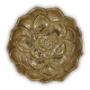 Cheung's Ellis Cast Iron Gold Finish Table Decor - Lotus - Large - 4 of 4