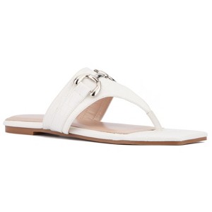 Fashion To Figure Women's Saralyn Flat Sandal - Wide Width - 1 of 4