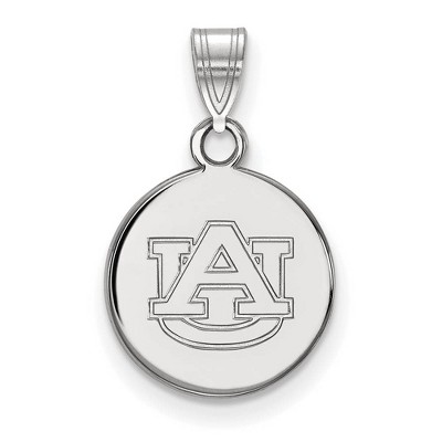 Black Bow Jewelry 14k White Gold Auburn Tigers NCAA Small Pendant