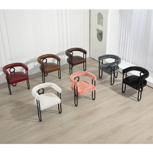 NicBex Accent Chair Upholstered Living Room Chairs set of 2 Modern Arm Chair with Solid Wood Frame for Bedroom, Reading Room - 1 of 4