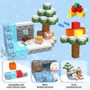 Ruvalino Baby and Toddler Learning Set of 3 Toys Magnetic Building Blocks with Snow World Theme for Creative Play, , 10.62"*5.31"*2.36" - 3 of 4