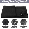 Aoibox 3-in-1 Golf Accessories Kit with Microfiber Towel, Club Brush & Divot Repair Tool - Essential Golfing Gear for Players - 3 of 4