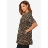 Jessica London Women's Plus Size Stretch Cotton Square Neck Tunic - 4 of 4