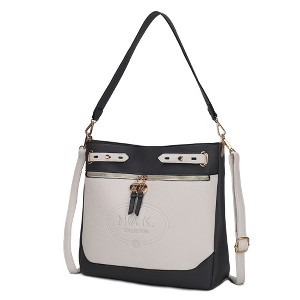 MKF Collection Evie two-tone Vegan Leather Women’s Shoulder bag by Mia K - 1 of 4