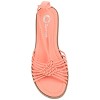Journee Collection Womens Jess Ankle Wrap Low Block Heel Sandals Coral 8 - 4 of 4