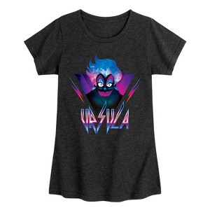 Girls' - Disney - Villains Ursula Glam Rock Fitted Short Sleeve Graphic T-Shirt - 1 of 4