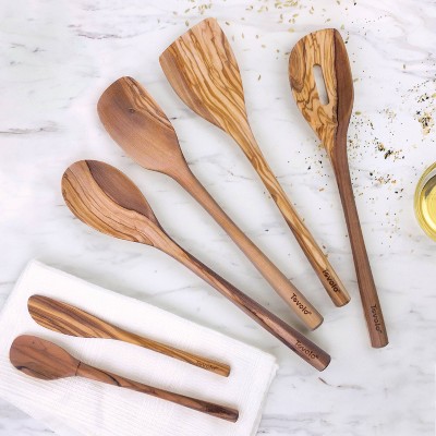 Tovolo 6pc Olive Wood Kitchen Utensil Set — фото 2