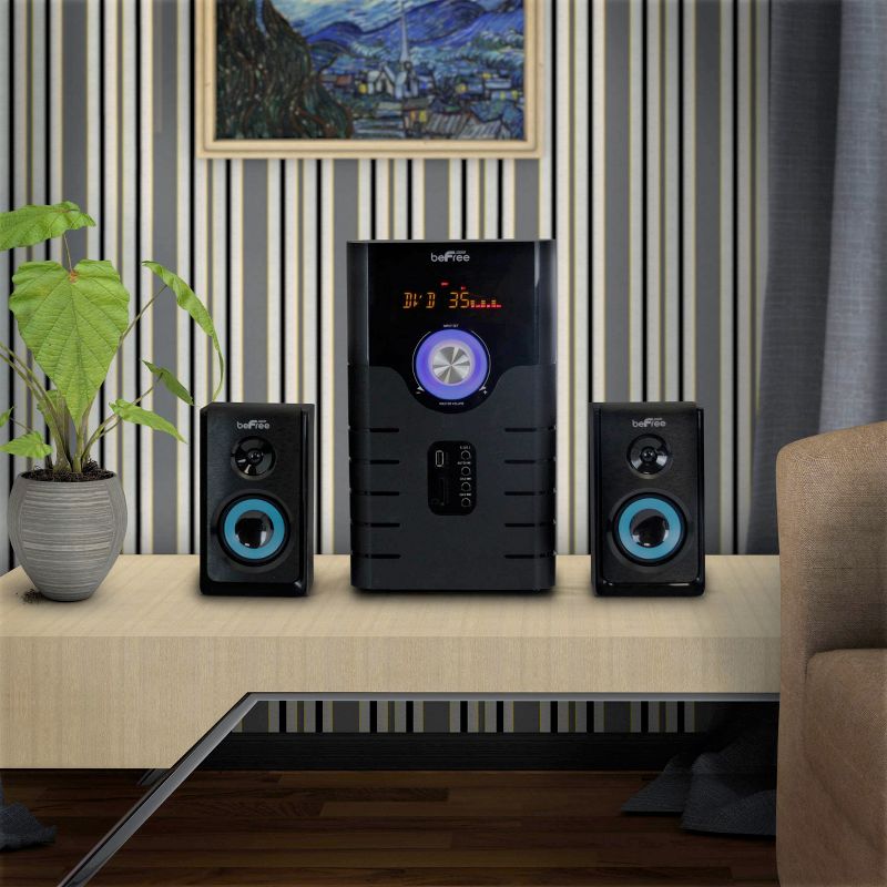 beFree Sound 5.1 Channel Bluetooth Surround Sound Speaker System in Blue, 4 of 8