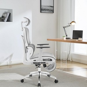 Ergonomic Office Chair with Footrest, Reclining High Back Mesh Office Chair with Dynamic Lumbar Support, Swivel Task Chair - 1 of 4