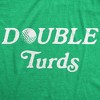 Mens Double Turds T Shirt Funny Movie Quote Golf Novelty Tee - Crazy Dog Men's T Shirt - 2 of 4