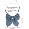 Elerevyo Women's Sparkle Shiny Solid Color Adjustable Neck Pre-Tied Bow Ties - 2 of 4