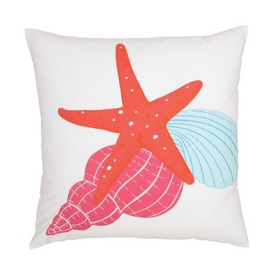 C&F Home 18" x 18" Starfish Trio Embroidered Throw Pillow