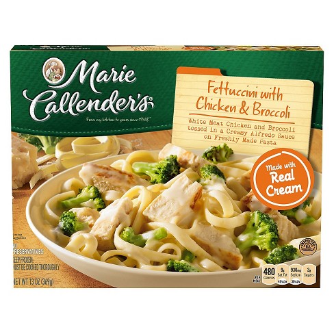Marie Callenders Frozen Chicken Broccoli Alfredo Fettucine Dinner ...