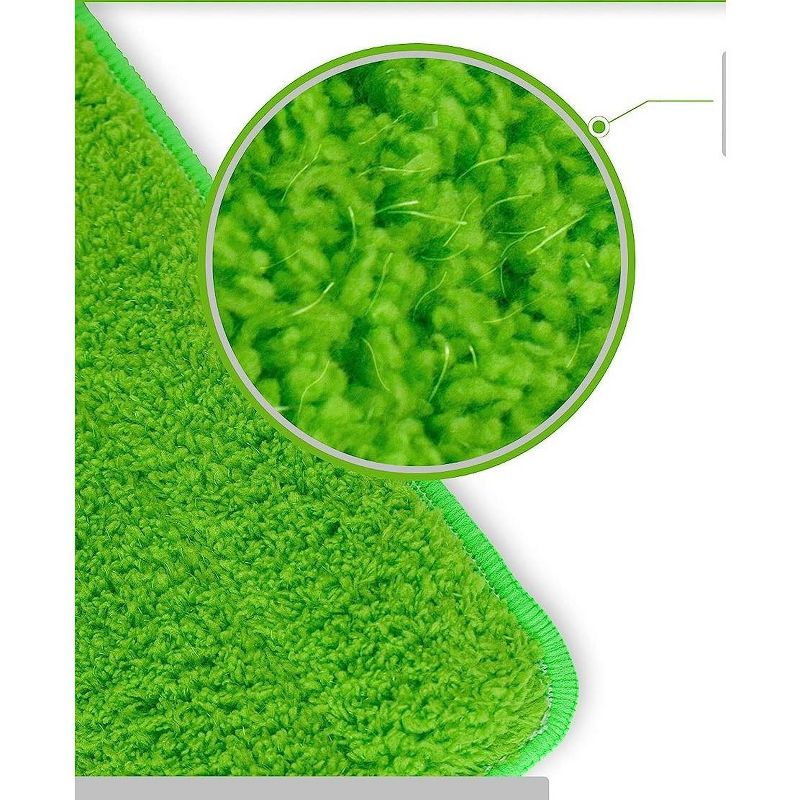Easy Gleam Microfibre Mop Pad Ultra for Stubborn Dirt, Stains and Deep Cleaning, Green, 4 of 5