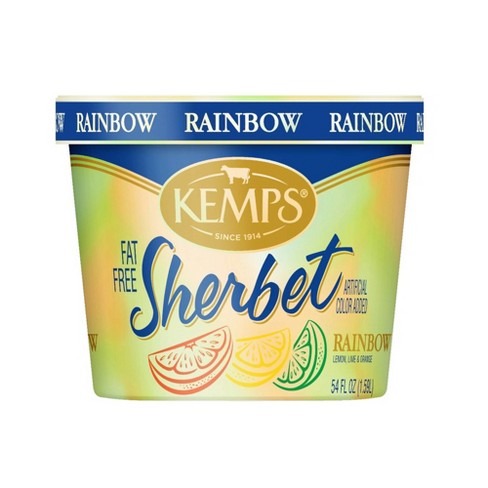 Kemps Rainbow Frozen Sherbet - 54oz : Target