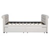 PAGED Twin Size Upholstered Daybed Modern Simple Wooden Bed Frame with 2 Storage Drawers for Living Room - 3 of 4