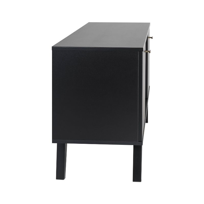 Mid-Century Modern TV Stand for TVs up to 65&#34; Black - Prepac, 5 of 12
