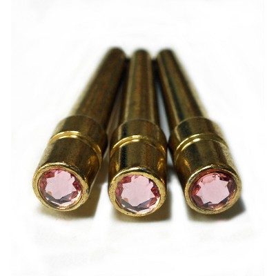 WE Games Brass Cribbage Pegs with Swarovski Austrian Crystals - Set of 3