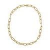 Adornia Tarnish Resistant 14k Gold Plated Wide Chunky Paper Clip Chain - 4 of 4