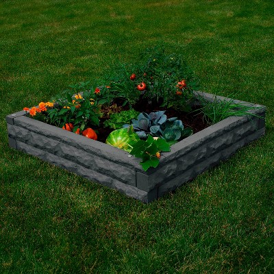 Evergreen Faux stone raised bed - self watering 4 x 4