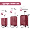 3 PCS Expandable Hard Shell Luggage Set with Spinner Wheels and TSA Lock, Lightweight Suitcase with Front Pocket 20''24''28'' 4L - ModernLuxe - 2 of 4