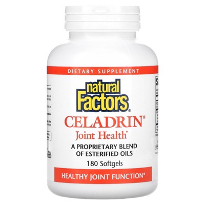 Natural Factors Celadrin, Joint Health, 180 Softgels (350 mg per Softgel)
