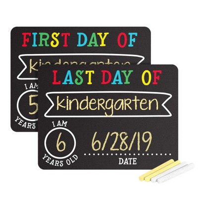 Pearhead First/Last Day of School Chalk Board Set