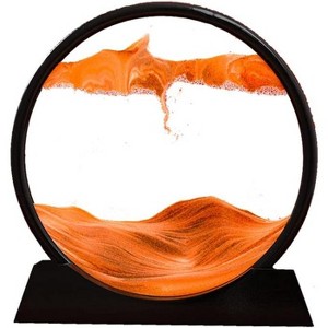 Flowing Sand Painting for Living Room Multifunctional Decoration 3D Sand Picture Simple Relaxing Decoration for Home Office Round Shape 7 inch - 1 of 4
