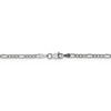 Black Bow Jewelry 2.5mm 14k White Gold Hollow Figaro Chain Necklace - 4 of 4