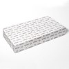Bacati - Gray Kisses N Hugs Print 100 percent Cotton Universal Baby US Standard Crib or Toddler Bed Fitted Sheet - 3 of 4
