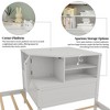 L-Shaped Combination Twin Size Bed Frame with Trundle & Drawer, 3-in-1 Low Corner Platform Bed Linked with Built-in Desk - ModernLuxe - 4 of 4