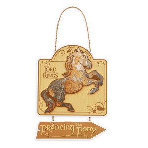 Silver Buffalo The Lord Of The Rings The Prancing Pony Hanging Wall Sign | 11 x 8 Inches - 1 of 4