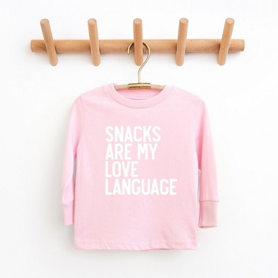 The Juniper Shop Snacks Are My Love Language Toddler Long Sleeve Tee