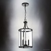 Urban Ambiance Luxury Modern Farmhouse Indoor Chandelier,  20-3/4''H x 10"W x 10''D,  Matte Black Finish, UHP4610 - 3 of 4