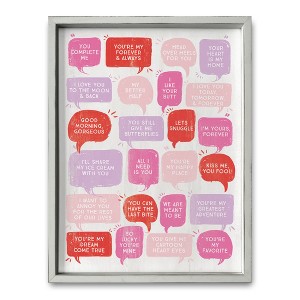 Creative Products Valentines Love Phrases 18 x 24 White Framed Print - 1 of 1