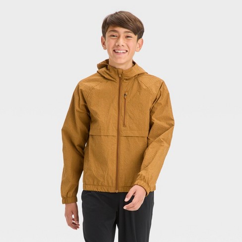 Boys' Rain Jacket - All In Motion™ Dark Butterscotch Xxl : Target