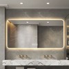 48 x 24 Inch LED Bathroom Vanity Mirror with Three-Color Dimmable Backlit Mirror with One-Touch Demist Function - 2 of 4