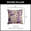 NCAA LSU Tigers Mapping Woven Pillow - 2 of 4