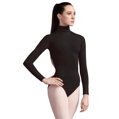 Capezio Women's Team Basics Turtleneck Long Sleeve Leotard : Target